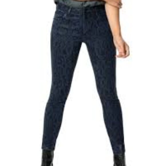 Joe's Women's The Icon Snake Print Skinny Jeans Brown Size 24